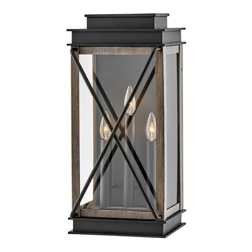Hinkley Montecito 22-Inch Black Outdoor Wall Light by Hinkley Lighting 11195BK