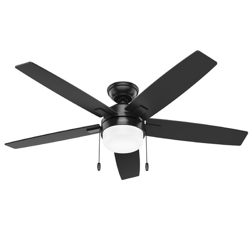Hunter Fan Company Hunter Fan Company Anisten Matte Black LED Ceiling Fan with Light 52776