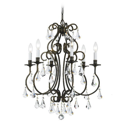 Crystorama Lighting Crystorama Lighting Ashton English Bronze Crystal Chandelier 5016-EB-CL-S