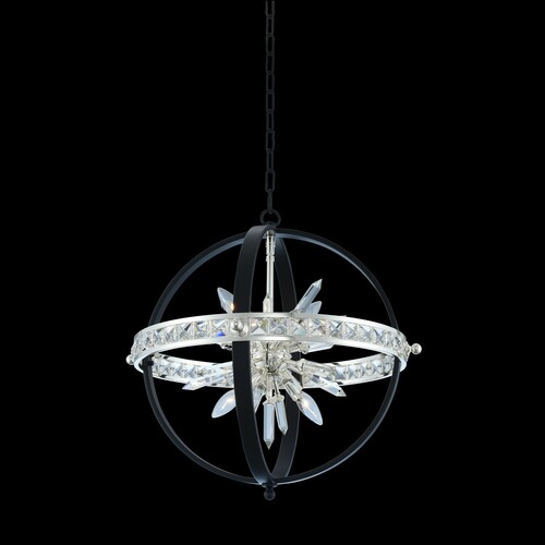 Allegri Lighting Angelo 23-Inch Pendant in Matte Black by Allegri Crystal 033650-050-FR001