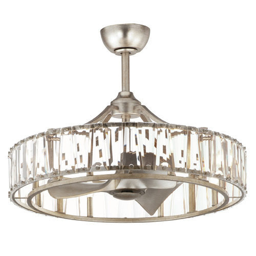 Maxim Lighting Maxim Lighting Odeon Golden Silver LED Ceiling Fan with Light 61018GS