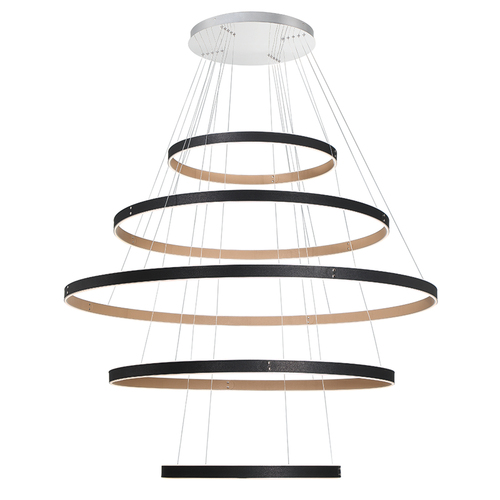 Eurofase Lighting Verdura 5-Tier LED Grand Chandelier in Black by Eurofase Lighting 43901-012