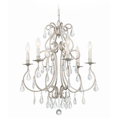 Crystorama Lighting Crystorama Lighting Ashton Olde Silver Crystal Chandelier 5016-OS-CL-S