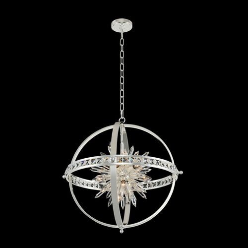 Allegri Lighting Angelo 26-Inch Pendant in Polished Silver by Allegri Crystal 033651-014-FR001