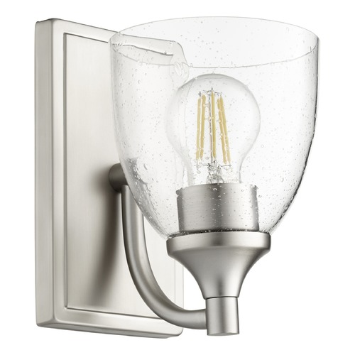 Quorum Lighting Enclave Satin Nickel Sconce by Quorum Lighting 5459-1-265