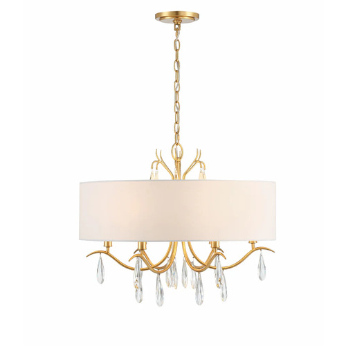 Crystorama Lighting Rollins 24-Inch Chandelier in Antique Gold by Crystorama Lighting ROL-18806-GA