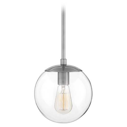 Hinkley Warby 10.75-Inch Pendant in Polished Antique Nickel by Hinkley Lighting 3747PL
