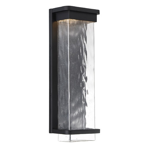 Modern Forms by WAC Lighting Vitrine 16-Inch LED Outdoor Wall Light in Black 3000K by Modern Forms WS-W32516-BK