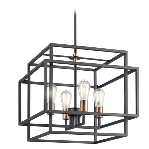 Kichler Lighting Taubert 18-Inch Black Pendant by Kichler Lighting 43984BK