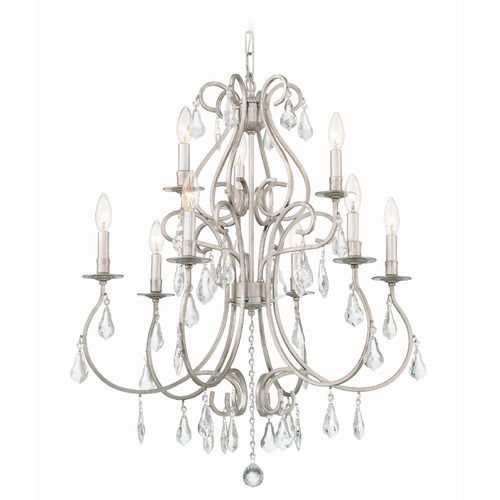 Crystorama Lighting Crystorama Lighting Ashton Olde Silver Crystal Chandelier 5019-OS-CL-S