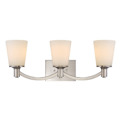 Nuvo Lighting Laguna 3-Light Bathroom Light in Brushed Nickel by Nuvo Lighting 60/5823