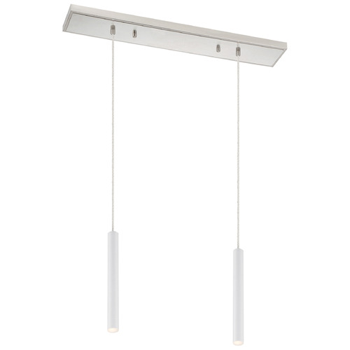 Z-Lite Forest Brushed Nickel LED Multi-Light Pendant by Z-Lite 917MP12-WH-LED-2LBN