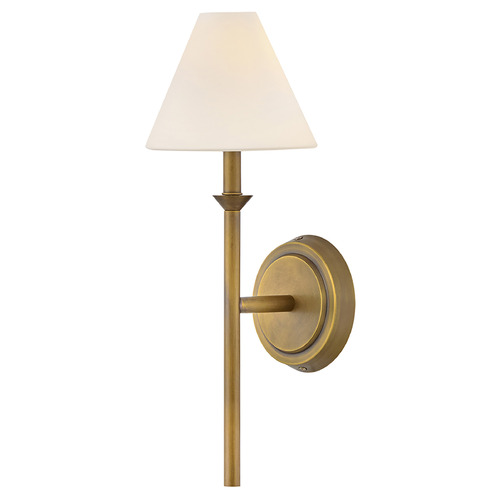 Hinkley Greta Heritage Brass LED Sconce by Hinkley Lighting 52490HB-OP