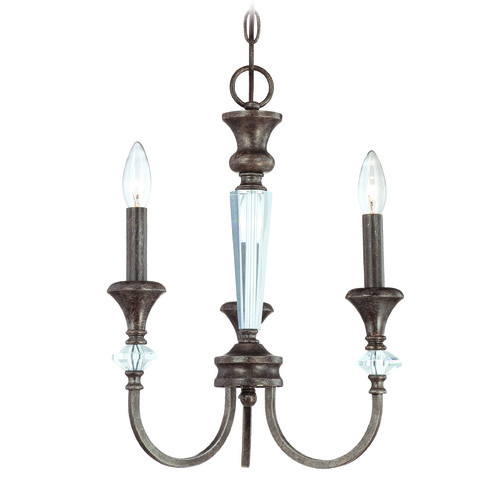 Craftmade Lighting Boulevard Mocha Bronze & Silver Accents Chandelier by Craftmade Lighting 26733-MB
