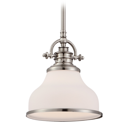 Quoizel Lighting Grant Mini Pendant in Brushed Nickel by Quoizel Lighting GRT1508BN