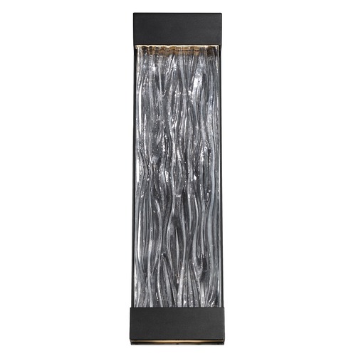Modern Forms by WAC Lighting Fathom 16-Inch LED Outdoor Wall Light in Black by Modern Forms WS-W37916-BK