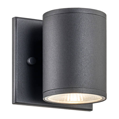 Matteo Lighting Tubular Matte Black LED Outdoor Wall Light by Matteo Lighting S10201MB