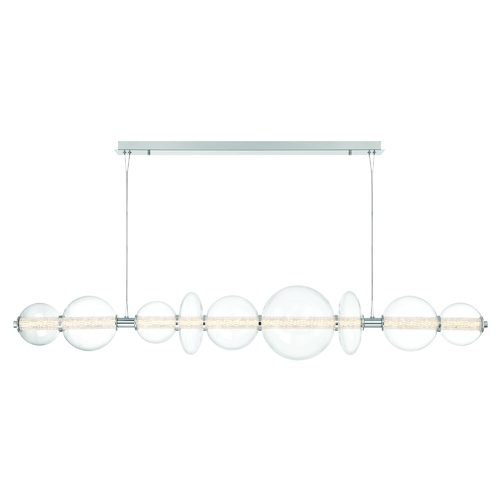 Eurofase Lighting Atomo 74-Inch LED Linear Chandelier in Chrome by Eurofase Lighting 47257-030