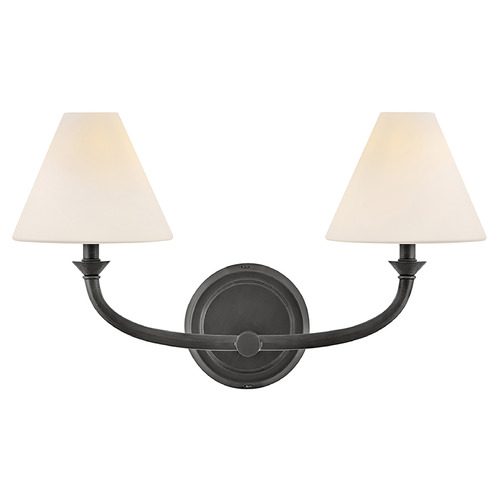 Hinkley Greta Blackened Brass LED Bathroom Light by Hinkley Lighting 52492BLB-OP