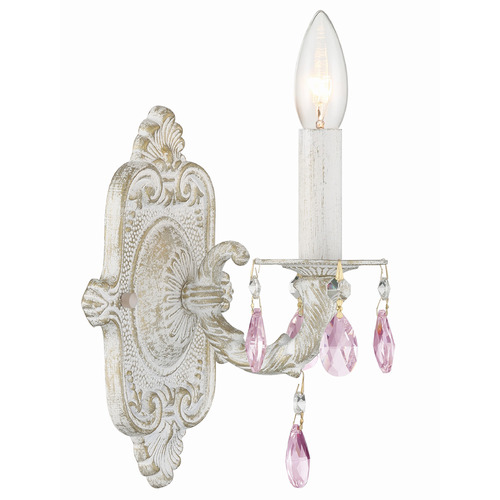 Crystorama Lighting Crystorama Lighting Paris Market Antique White Sconce 5021-AW-RO-MWP