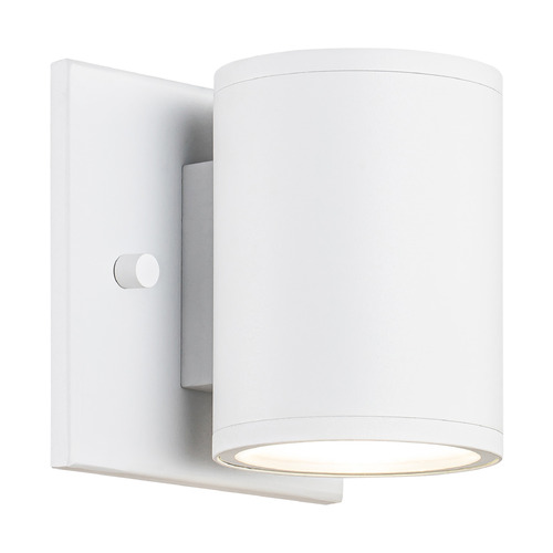 Matteo Lighting Tubular Matte White LED Outdoor Wall Light by Matteo Lighting S10201MW