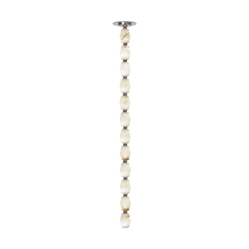 Visual Comfort Modern Collection Collier 36 Alabaster Pendant in Nickel by Visual Comfort Modern SLPD55127ALBNR