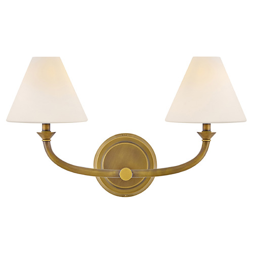 Hinkley Greta Heritage Brass LED Bathroom Light by Hinkley Lighting 52492HB-OP