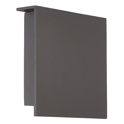 Modern Forms by WAC Lighting Square 8-Inch LED Outdoor Wall Light in Black by Modern Forms WS-W38608-BK