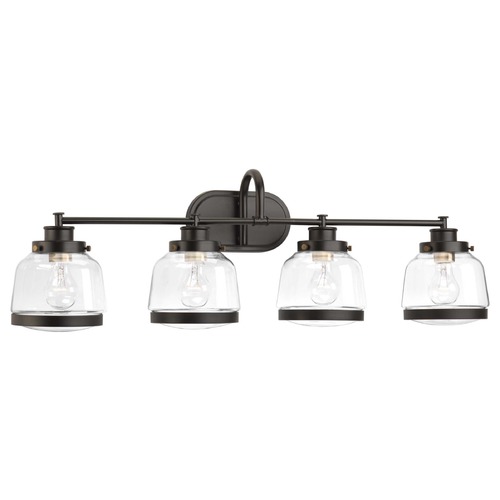 Progress Lighting Judson Antique Bronze 4-Light Bathroom Light by Progress Lighting P300083-020