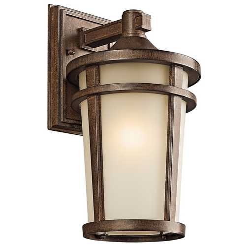 Kichler Lighting Atwood 14.25-Inch Outdoor Wall Light in Brown Stone by Kichler Lighting 49072BST
