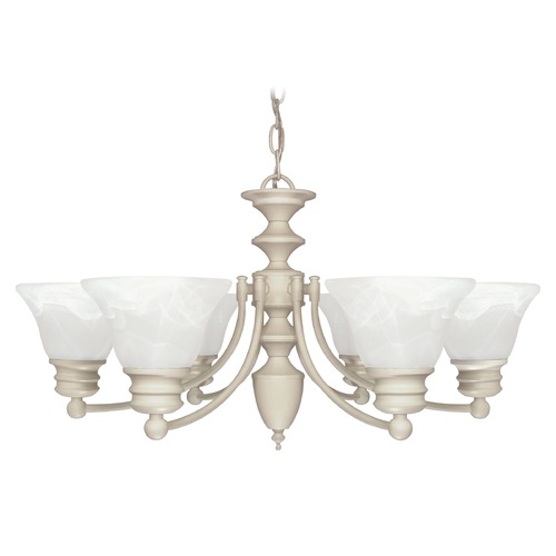 Nuvo Lighting Chandelier in Textured White by Nuvo Lighting 60/359