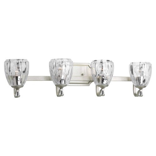 Progress Lighting Anjoux Silver Ridge 4-Light Bathroom Light by Progress Lighting P300119-134