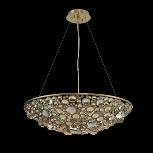 Allegri Lighting Ciottolo 24-Inch Pendant in Brushed Champagne Gold by Allegri Crystal 034250-038-FR001