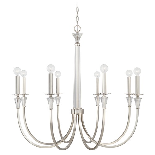 Capital Lighting Laurent 35.75-Inch Chandelier in Polished Nickel by HomePlace by Capital Lighting 441881PN