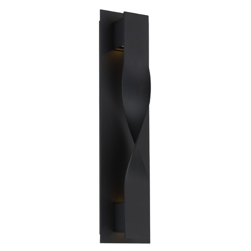 Modern Forms by WAC Lighting Twist 20-Inch LED Outdoor Wall Light in Black 3000K by Modern Forms WS-W5620-BK