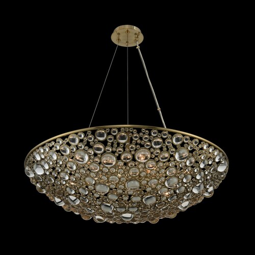 Allegri Lighting Ciottolo 32-Inch Pendant in Brushed Champagne Gold by Allegri Crystal 034251-038-FR001