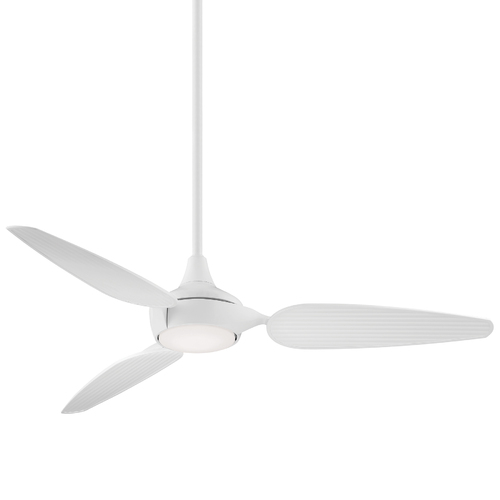 Minka Aire Seacrest 60-Inch LED Smart Outdoor Fan in Flat White by Minka Aire F675L-WHF