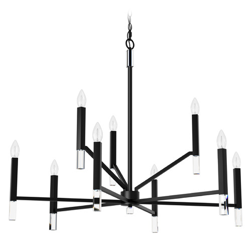 Hunter Fan Company Hunter Fan Company Sunjai Matte Black Chandelier 45232