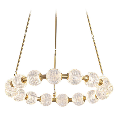 Alora Lighting Alora Lighting Marni Natural Brass LED Chandelier CH321032NB-UNV-010