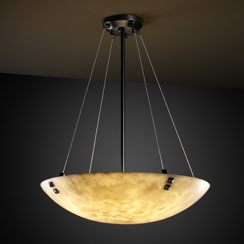 Justice Design Group Clouds Collection Pendant Light by Justice Design Group CLD-9661-35-MBLK-F3