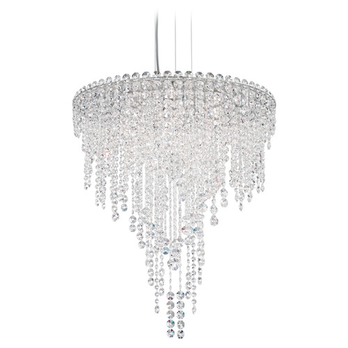 Schonbek Lighting Schonbek Worldwide Lighting Chantant Polished Stainless Steel Pendant Light CH2412N-401R