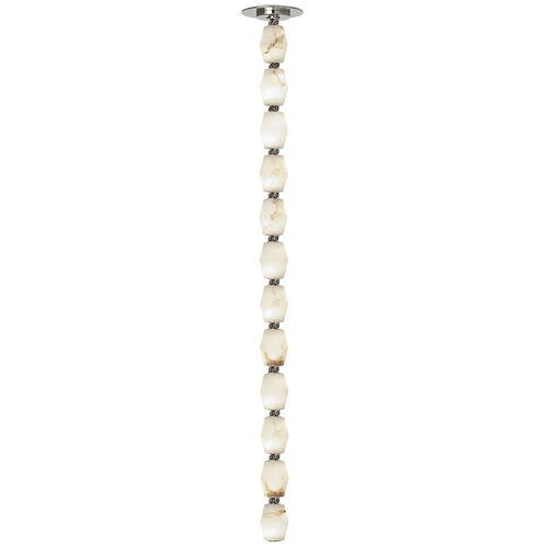 Visual Comfort Modern Collection Collier 36 3000K 277V Alabaster Pendant in Nickel by VC Modern SLPD55130ALBNR-277