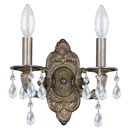 Crystorama Lighting Crystorama Lighting Paris Market Venetian Bronze Sconce 5022-VB-CL-SAQ