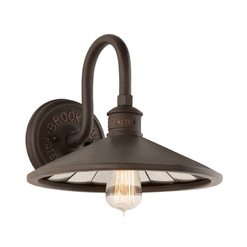 Troy Lighting Brooklyn 12-Inch Wide Wall Sconce in Brooklyn Bronze by Troy Lighting B3142