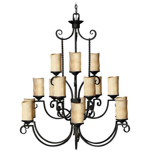 Hinkley Casa 15-Light Chandelier in Olde Black by Hinkley Lighting 4019OL