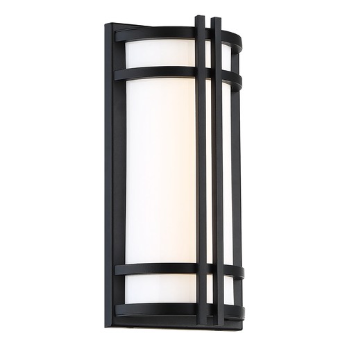 Modern Forms by WAC Lighting Skyscraper 12-Inch LED Outdoor Wall Light in Black by Modern Forms WS-W68612-BK