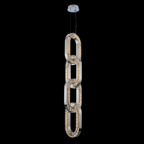 Allegri Lighting Catena Large LED Pendant in Polished Chrome by Allegri Crystal 034351-010-FR001