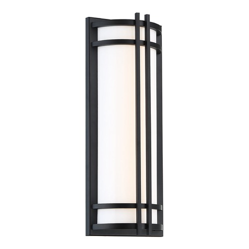 Modern Forms by WAC Lighting Skyscraper 18-Inch LED Outdoor Wall Light in Black by Modern Forms WS-W68618-BK
