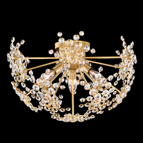 Schonbek Lighting Schonbek Worldwide Lighting Esteracae Heirloom Gold Semi-Flushmount Light DN1218N-22R