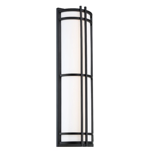 Modern Forms by WAC Lighting Skyscraper 27-Inch LED Outdoor Wall Light in Black by Modern Forms WS-W68627-BK